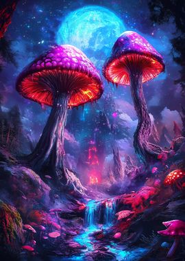 Fantasy Mushroom Forest