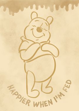 Pooh Happier When Fed