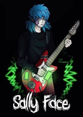 Sally Face Guitar Art