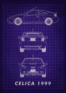 Toyota Celica 1999 Blueprint