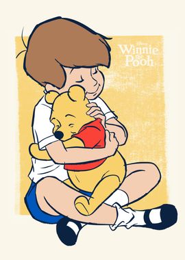 Christopher Hugs Pooh