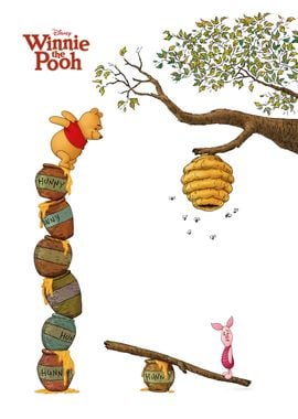 Pooh See Saw Poster