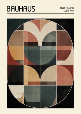 Bauhaus Organic Boho Geometric Art