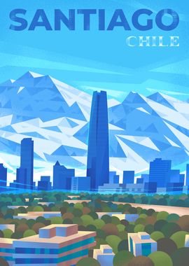 Santiago Chile Skyline