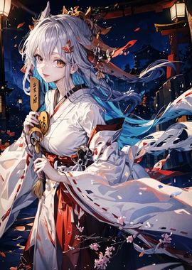 Anime Girl in Kimono