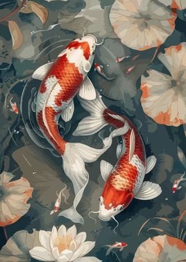 Koi Fish art