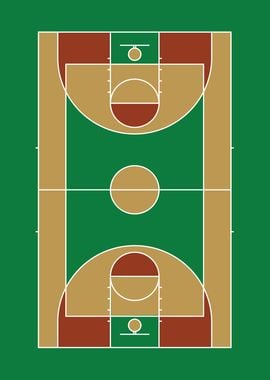 Basketball Court Diagram 