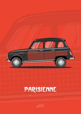 Renault 4l Parisienne - rouge