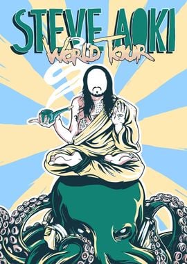 Steve Aoki World Tour Poster