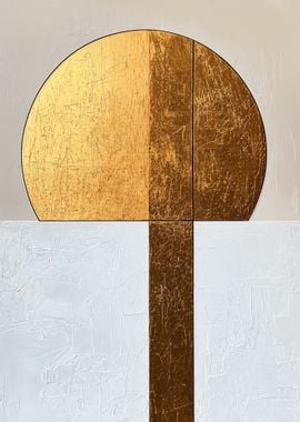 Gold Geometric Abstract