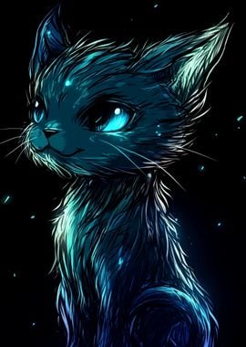 Blue Cat Digital Art