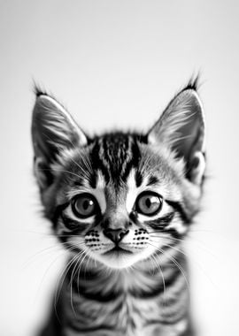 Cute Kitten Portrait