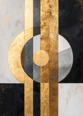 Gold Geometric Abstract