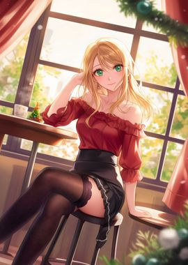 Hot Anime Girl in Stockings