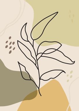 Abstract Plant Art Print