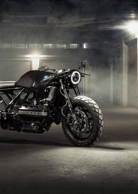 Black BMW Motorcycle