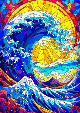 Stained Glass Wave