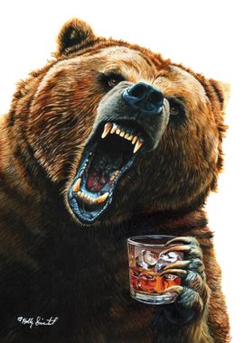 Grizzly Nights, Angry Bear with Whiskey