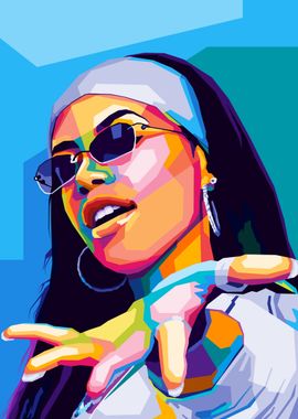 Aaliyah Wpap Pop Art