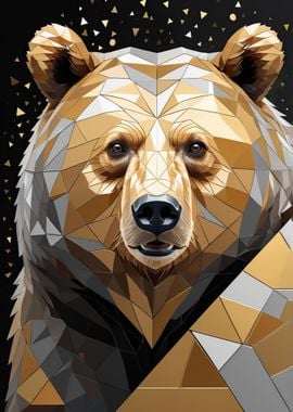 Geometric Bear Art