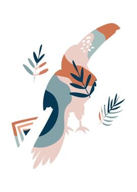 Abstract Bird Illustration