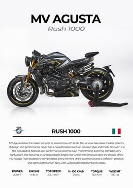 MV Agusta Rush 1000 Motorcycle