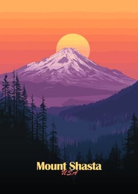 Mount Shasta Sunset