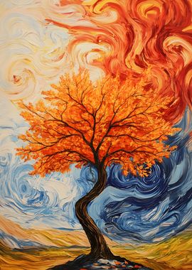 Autumn Tree Painting