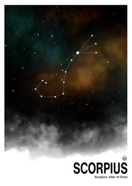 Scorpio Constellation Art Print