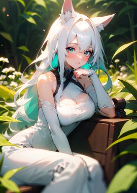 Anime Girl Nature Serenity