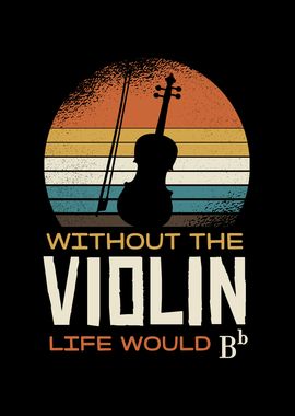 Violin Sunset Graphic