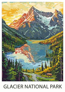 Glacier National Park Landscape