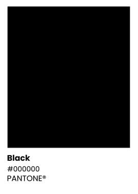 Pantone Black Color Chart