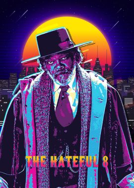 The Hateful 8 Retro Poster