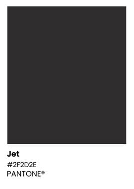 Pantone Color Chart - Jet