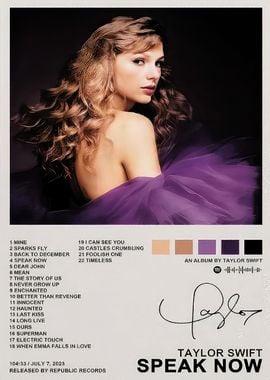 Taylor Swift Speak Now Album Cover