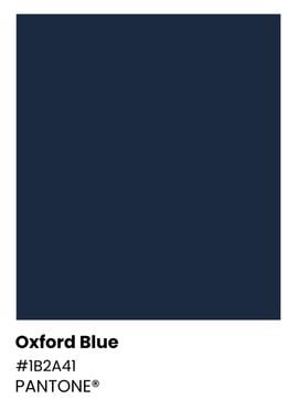 Pantone Oxford Blue Color