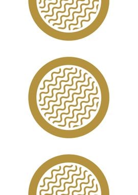 Gold Circle Pattern