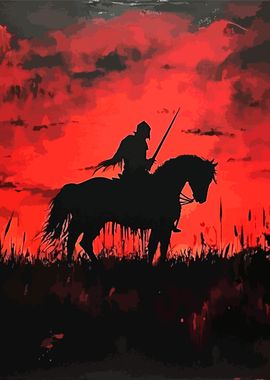 Gaming Silhouetted Knight