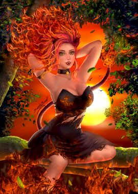 Zodiac Sign Lion - Fiery Liongirl