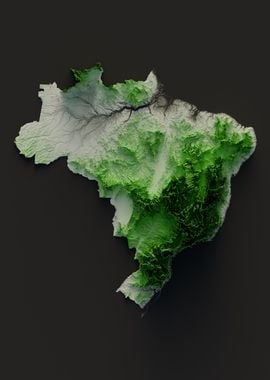 Brazil Topography 