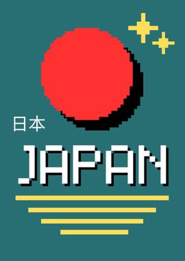 Japan Pixel Art