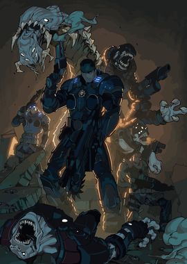 Gears of War Comic Art