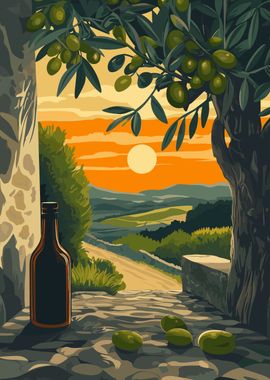 Olive Oil Sunset