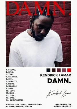 Kendrick Lamar DAMN. Album Cover