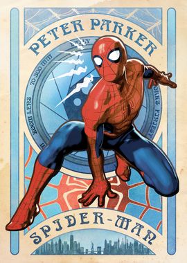 Spider-Man Art Nouveau