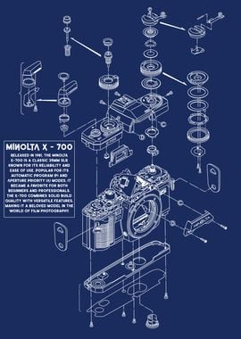 Eploded view Film Camera