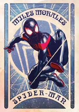 Miles Morales Art Nouveau