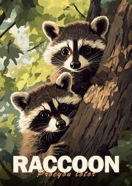 Raccoon Illustration