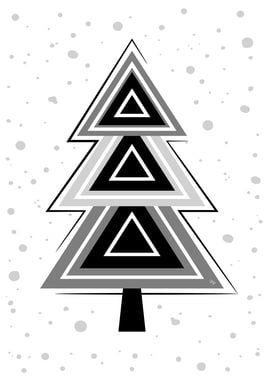 Geometric Nordic Christmas Tree